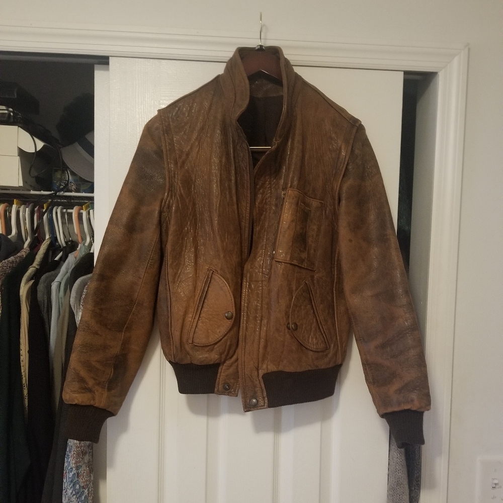 Vintage real leather jacket
